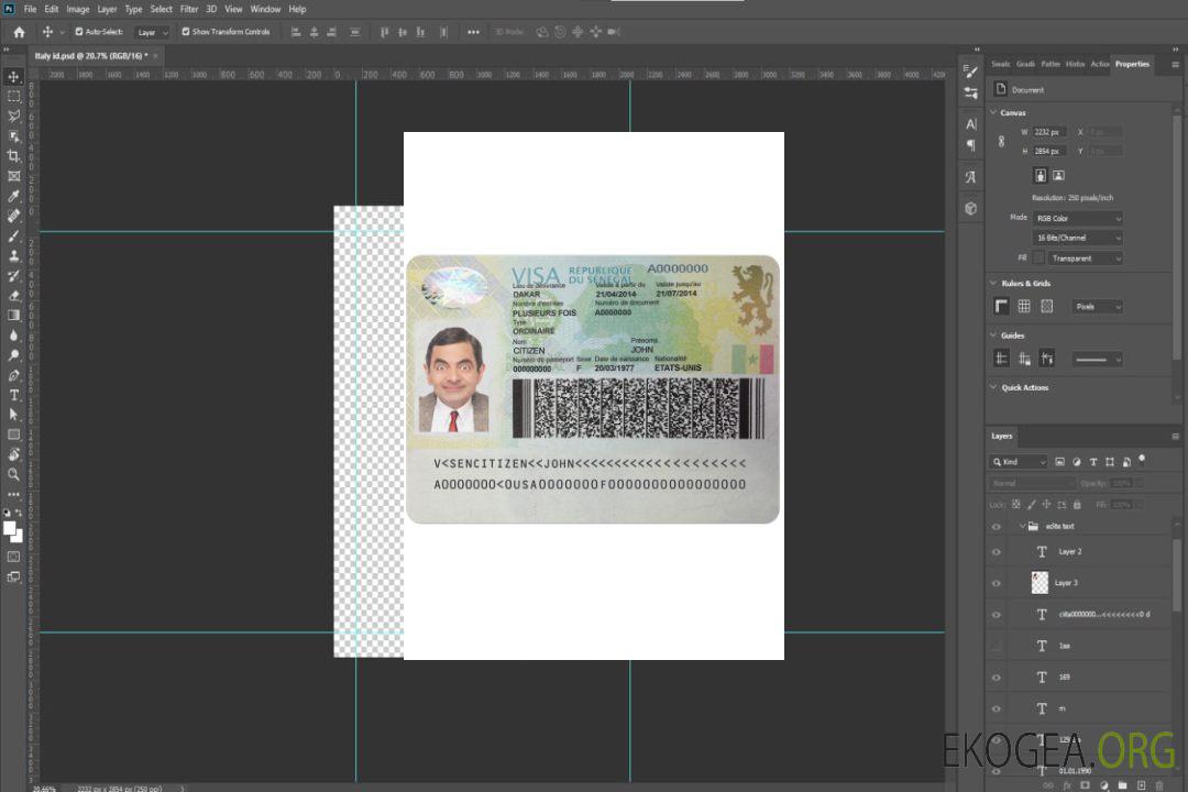 Visa SÉNÉGAL template Visa SÉNÉGAL template